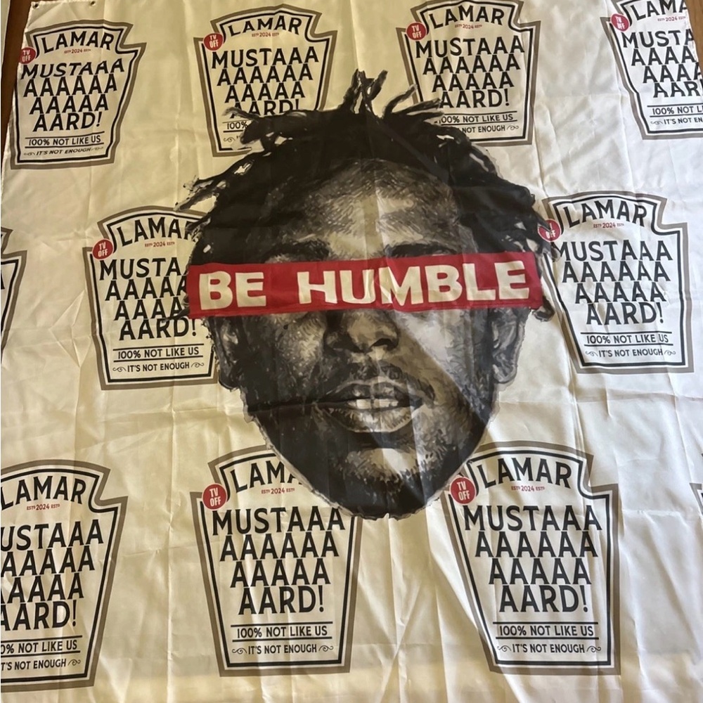 Kendrick Lamar BATH CURTAIN METAL EYELETS 72x72